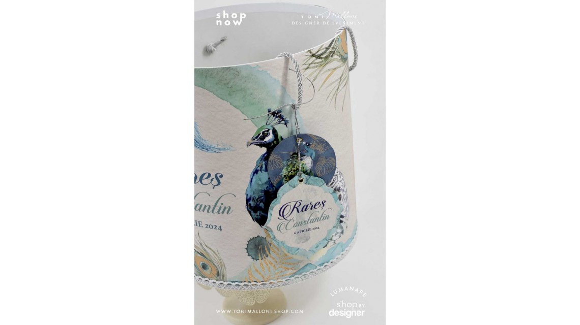 Trusou botez cu pauni pentru baieti Royal Peacock 13